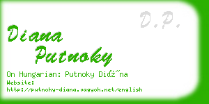 diana putnoky business card